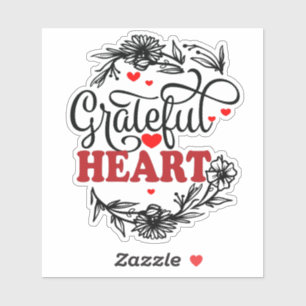 GRATEFUL HEART KLISTERMÄRKEN