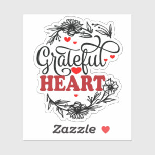 GRATEFUL HEART KLISTERMÄRKEN