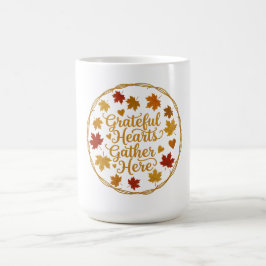 Grateful Hearts Gather Here Coffee Mug Kaffemugg