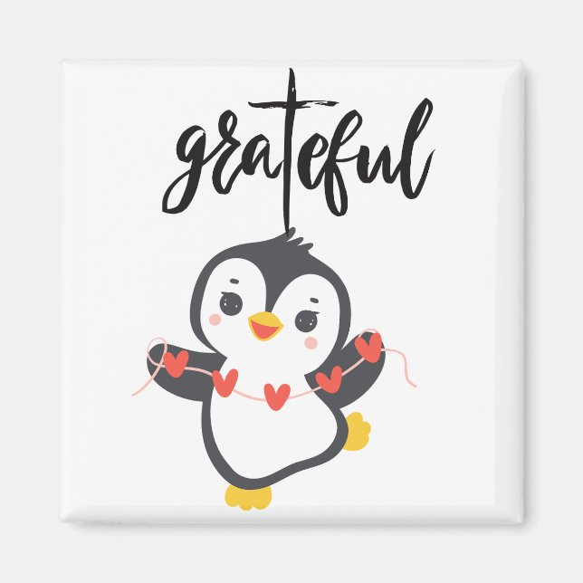 GRATEFUL PENGUIN MAGNET (Framsidan)