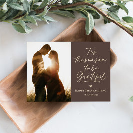 Grateful Season Thanksgiving Photo Cards Julkort