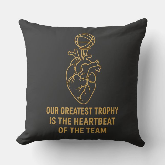 Grateful Team – Our Greatest Trophy is the Heartbe Kudde (Framsida)