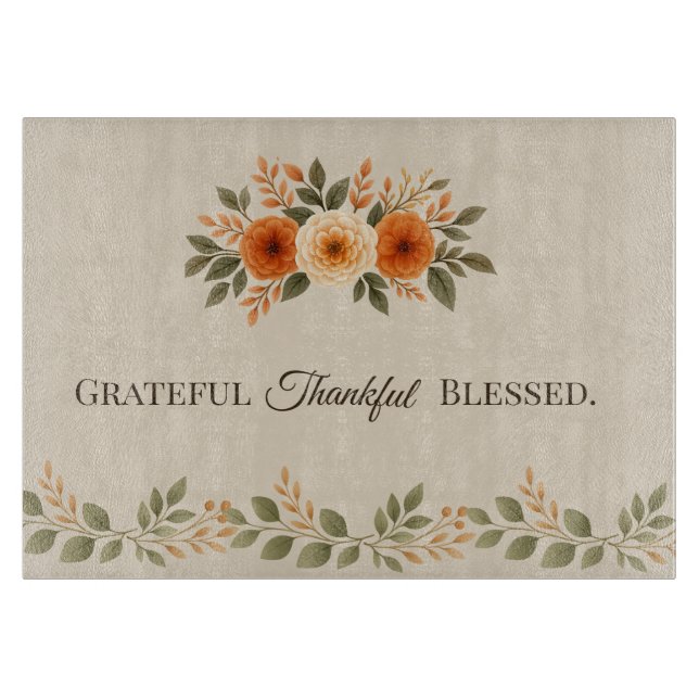 Grateful Thankful Blessed Fall Floral (Framsidan)