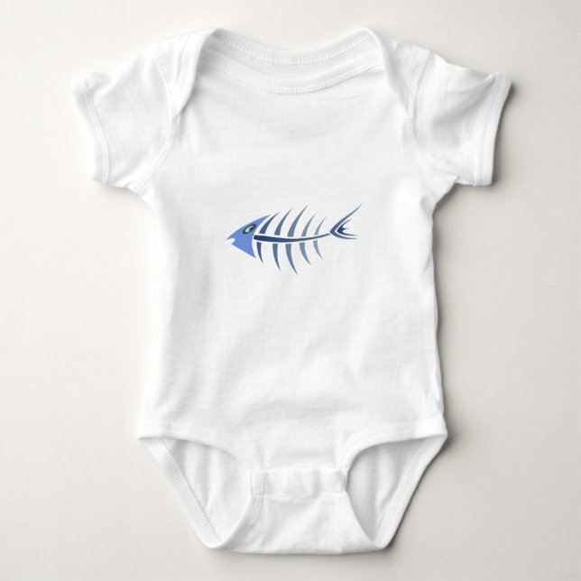 Gräten Fisch fishbones Tee (Framsida)