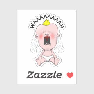 Gråter Baby Sticker Klistermärken