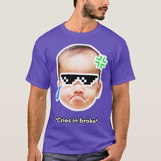 Gråter Fattigt T Shirt (Framsida)