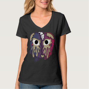 Gråter Heart Match Sneaker Match Tees-droppning Sh T Shirt