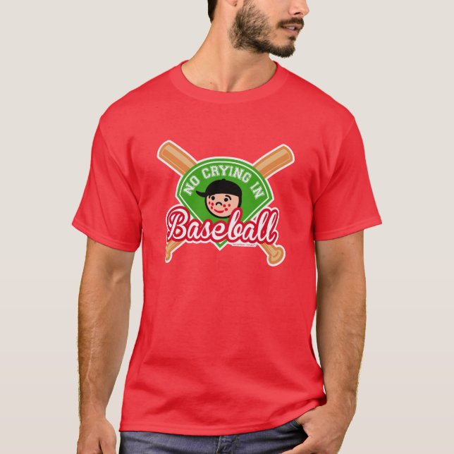 Gråter inte i Baseball - Cute Kid Fladdermöss Diam Tröja (Framsida)