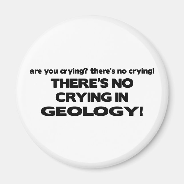 Gråter inte i geologi magnet (Framsidan)