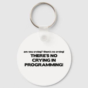 Gråter inte i programmering nyckelring
