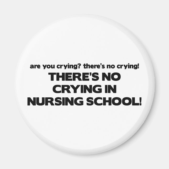Gråter inte i sjuksköterskeskolan magnet (Framsidan)