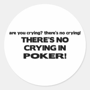 Gråter inte - Poker Runt Klistermärke