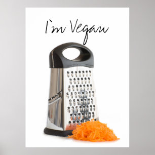 Grater och riven morot poster