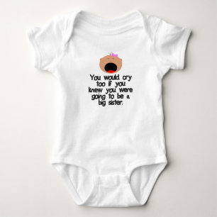 Gråter storasyster att vara. Ljust skal Tee Shirt