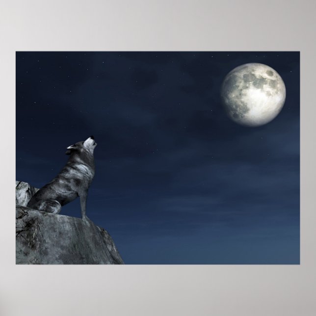 Gråter Varg Poster (Framsidan)