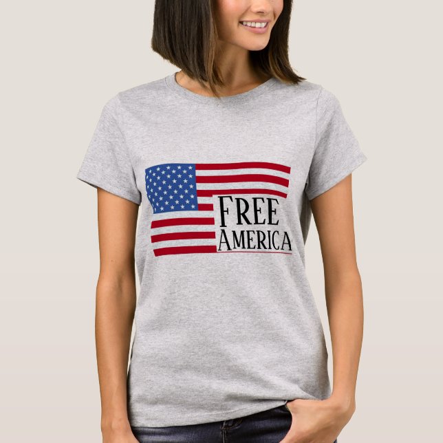 Gratis Amerika T-Shirt (Framsida)