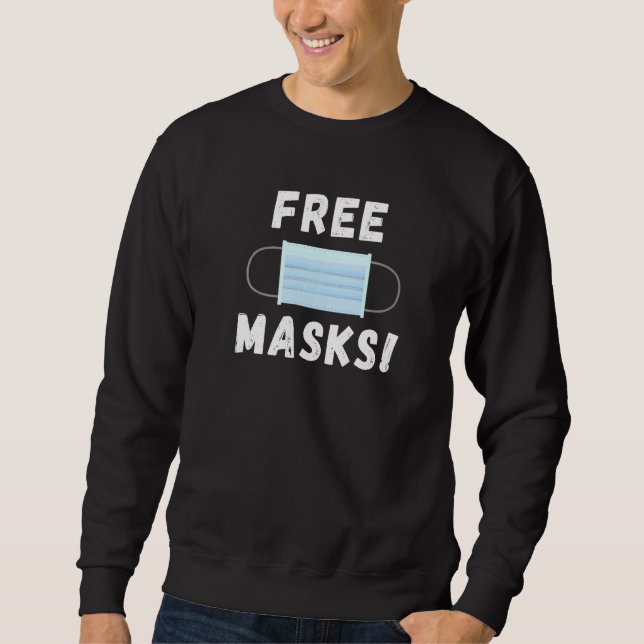 Gratis Ansikte-masker Lång Ärmad Tröja (Framsida)