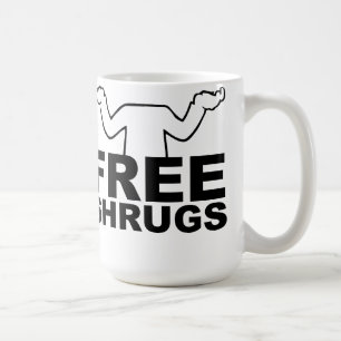 Gratis axelryckningar mugg