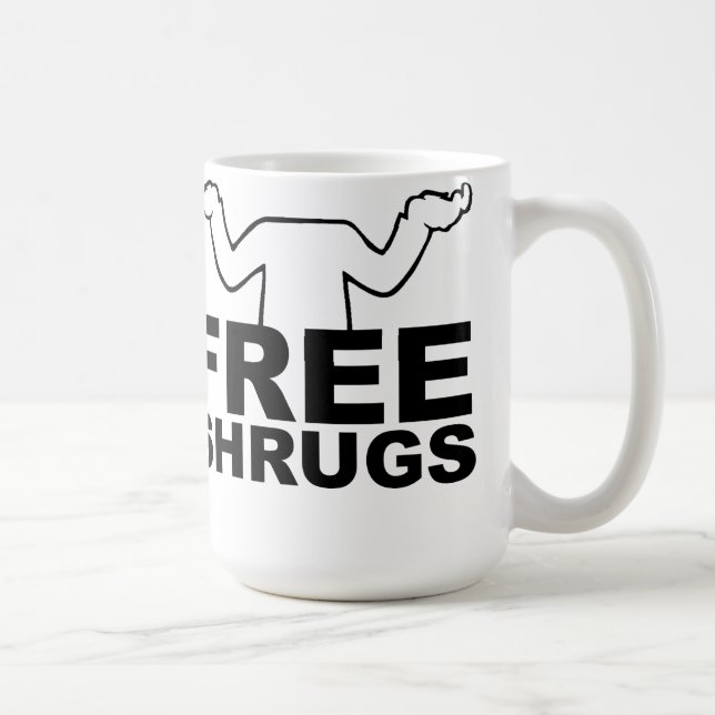 Gratis axelryckningar mugg (Höger)