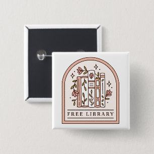 Gratis bibliotek blomster bokhylla estetisk bok knapp