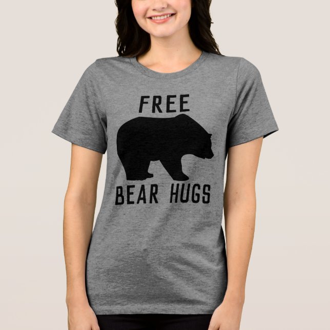 GRATIS BJÖRNKRAMAR Rolig T-Shirt (Framsida)