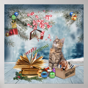 Gratis Bokar för jul Poster