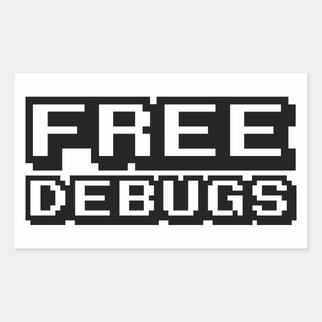 GRATIS FELSÖKNINGAR REKTANGULÄRT KLISTERMÄRKE (Framsida)