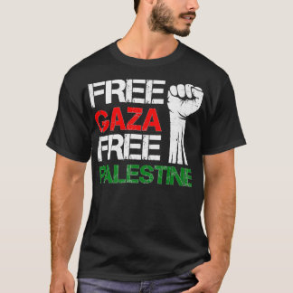Gratis Gaza-Palestina: Vi står med Palestina T Shirt