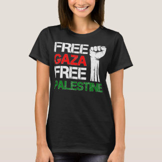 Gratis Gaza-Palestina: Vi står med Palestina T Shirt