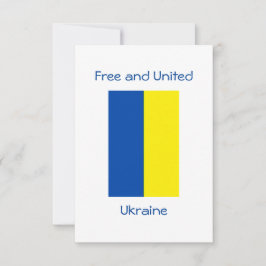 Gratis hälsningskort för Ukraina Tack Kort