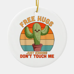 Gratis hubbar bara som vet. Rör mig inte Cactus Lu Julgransprydnad Keramik