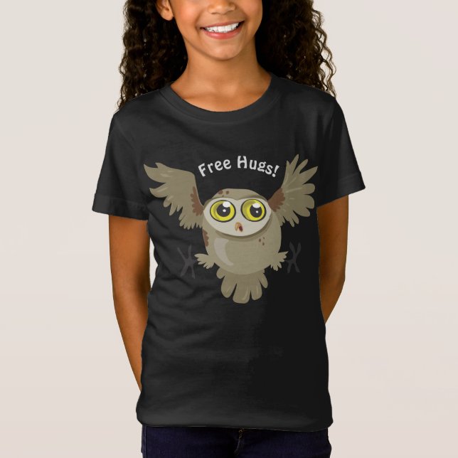 Gratis Hugs! Uggla barn tee (Framsida)