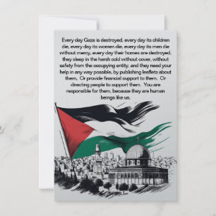 Gratis inbjudan till Palestina