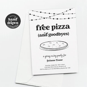Gratis inbjudan till Pizza Party Funny som går öve