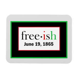 Gratis-ish Juneteenth Flexibelt Fotomagnet Magnet