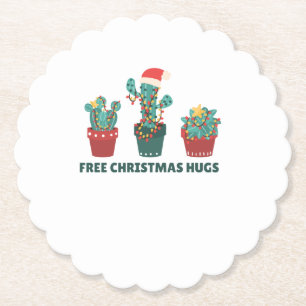 Gratis julhugs-centerväxter underlägg papper