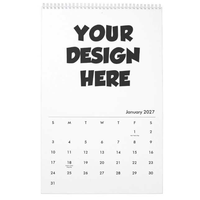Gratis kalenderverktyg - Personlig anpassad kalend Kalender (Jan 2027)