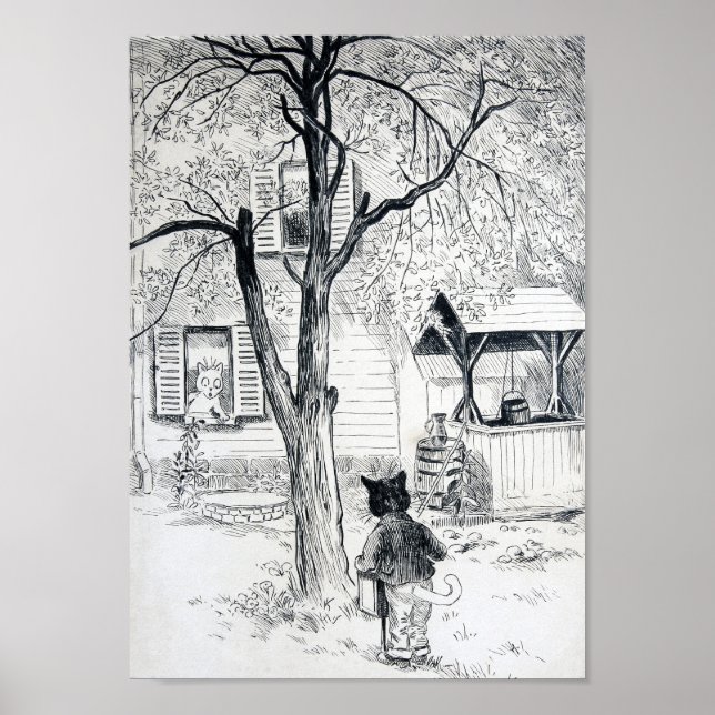 Gratis kattkonsert, Louis Wain Poster (Framsidan)