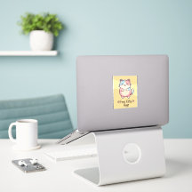 Gratis Kitty Hugz – Söt Kawaii Katt Vinyldekal