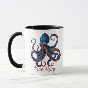 Gratis Kram Bläckfisk Mugg - Rolig Anpassad Kaffe