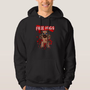 Gratis Kram Halloween Sarcasm Skräckig Kuslig Kost Hoodie