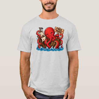 Gratis kram Kraken! Söt DND havsmonster T Shirt