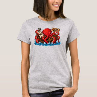 Gratis kram Kraken! Söt DND havsmonster T Shirt