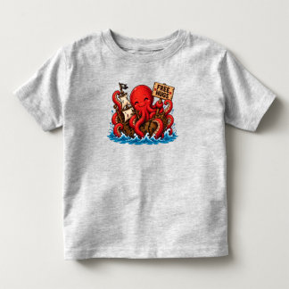 Gratis kram Kraken! Söt DND havsmonster T Shirt