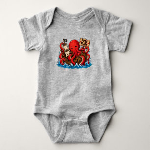 Gratis kram Kraken! Söt DND havsmonster T Shirt