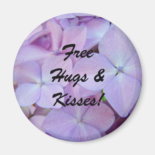 Gratis kramar och kyssar! magneter Lavendel Horten (Framsidan)