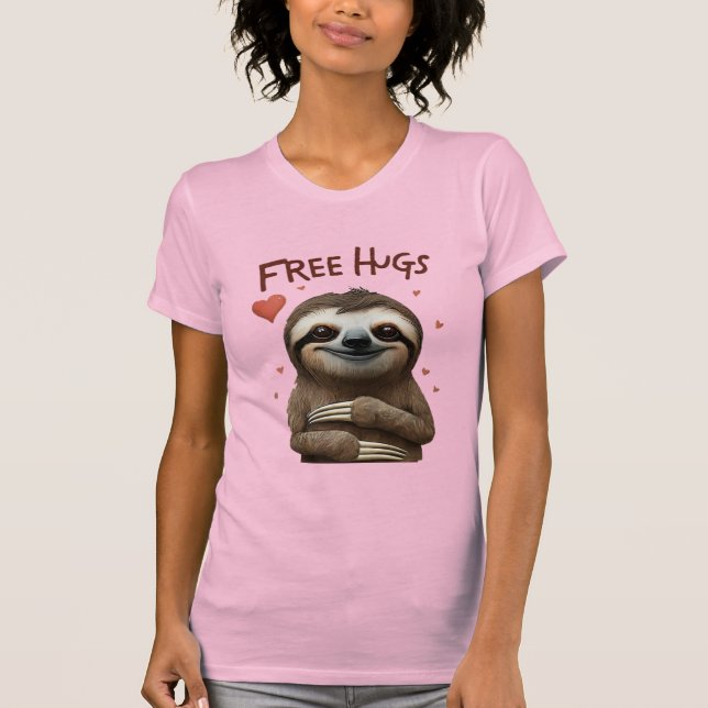 Gratis Kramar Söt Sengångare T Shirt (Framsida)