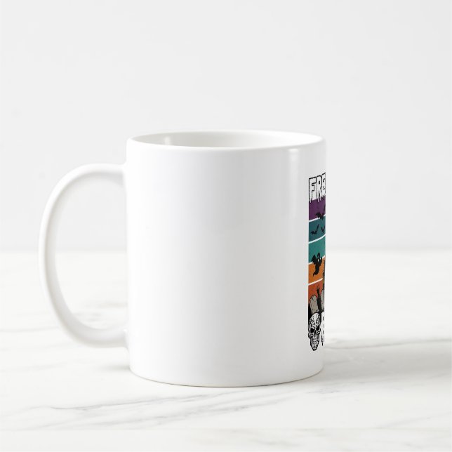 Gratis kvastturer Halloween spökhus häxa Sku Kaffemugg (Vänster)