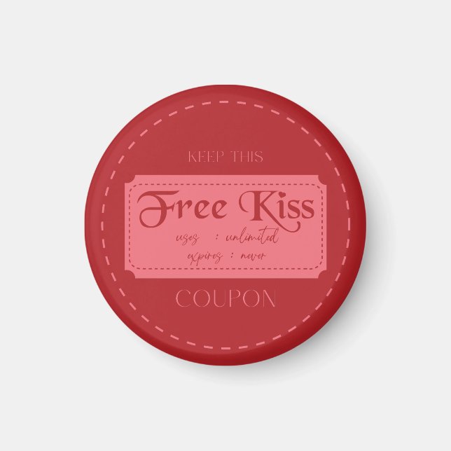 Gratis kyss magnet (Framsidan)