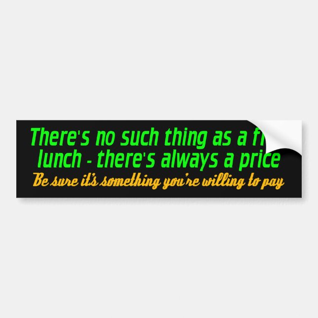gratis lunch bildekal (Framsidan)